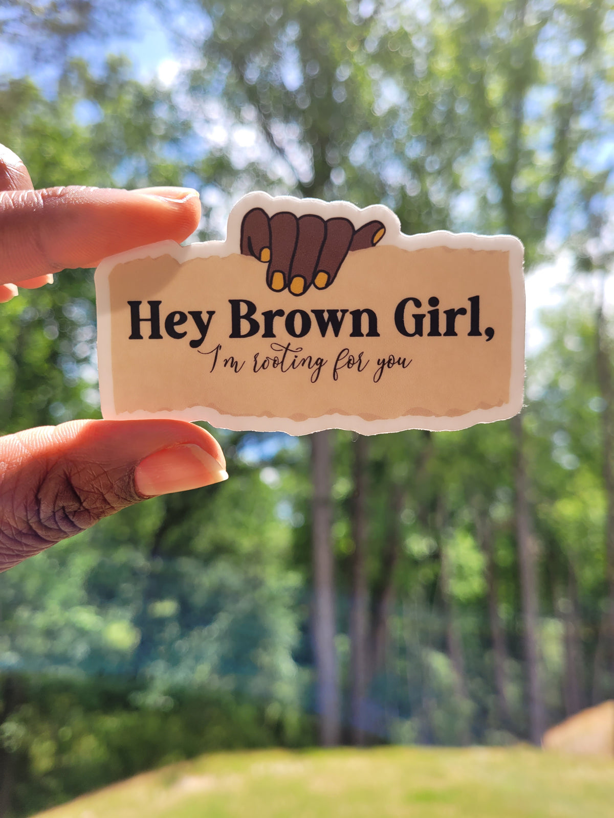 Hey Brown Girl Sticker